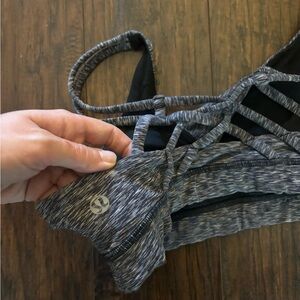 lululemon athletica Gray Strappy Bra